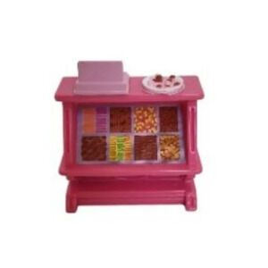 FISHER-PRICE SWEET STREETS Replacement Pink 2" Bakery Counter Dollhouse